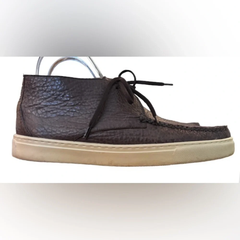 Peter Millar Leather Chukka Sneakers lace up ankl boots MN 9.5 preppy old money